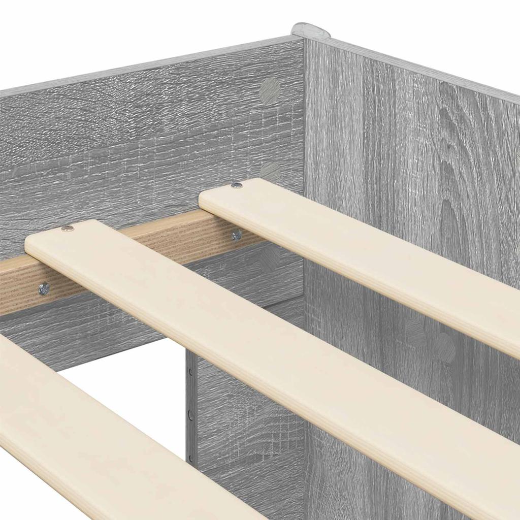 Kids Loft Bed 2 pcs Grey Sonoma 203 x 101.1 x 68.5 cm