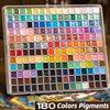 60-180color Metallic Watercolor Paint Set, Portable and Lightweight, High Solid Pigment, Starry Sky Tones, Suitable for Artists