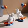 Nordic Creative Surfing Balloon Bear Decorations Living Room TV Cabinet Children Room Desktop Decorations Home Soft Decorations
