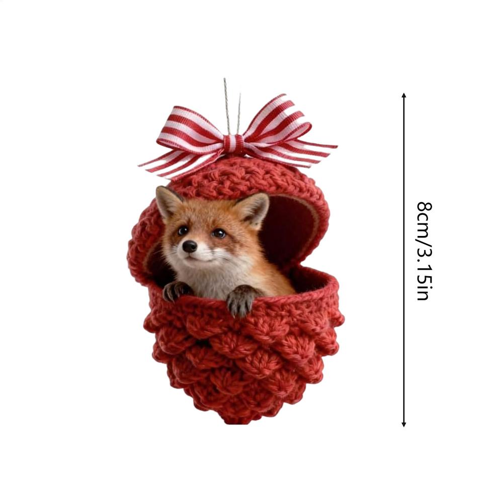 Animal Pendant for Christmas Tree 2D Festive Rustic Acrylic Animal Pendant Decor for Christmas for Mantel Windowsill Wall Living