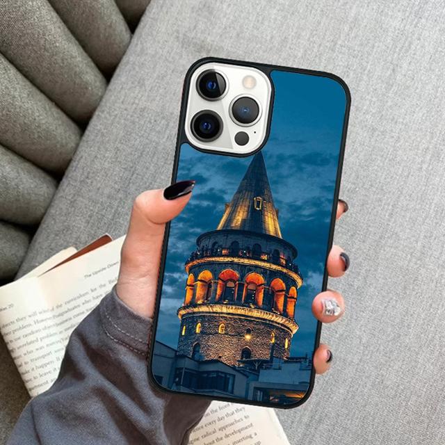Турция Стамбул Пейзаж Здание Чехлы для мобильных телефонов Cover Для iPhone 17 Air 16 16e 15 14 12 13 11 Pro MAX apple Plus