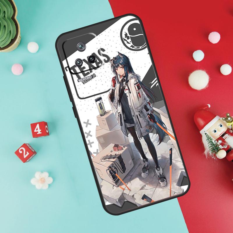 Чехол Arknights Техас для Xiaomi 13 12 Lite 11T 12T Pro 12X POCO X3 X5 F5 Pro F4 X4 GT M5s C40 F3 Задняя крышка