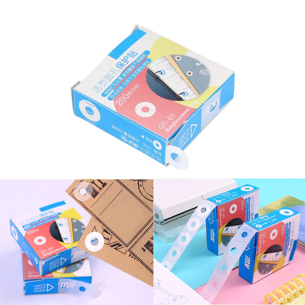 Дырокол Укрепители Наклейки Производство ПВХ Водонепроницаемые Простые Этикетки Укрепления