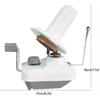 Yarn Ball Winder Hand Operated Winding Wool Winder Machine Yarn String Ball Winder, Convenient Ball Winder for Yarn Tabletop Clamp, White and Gray