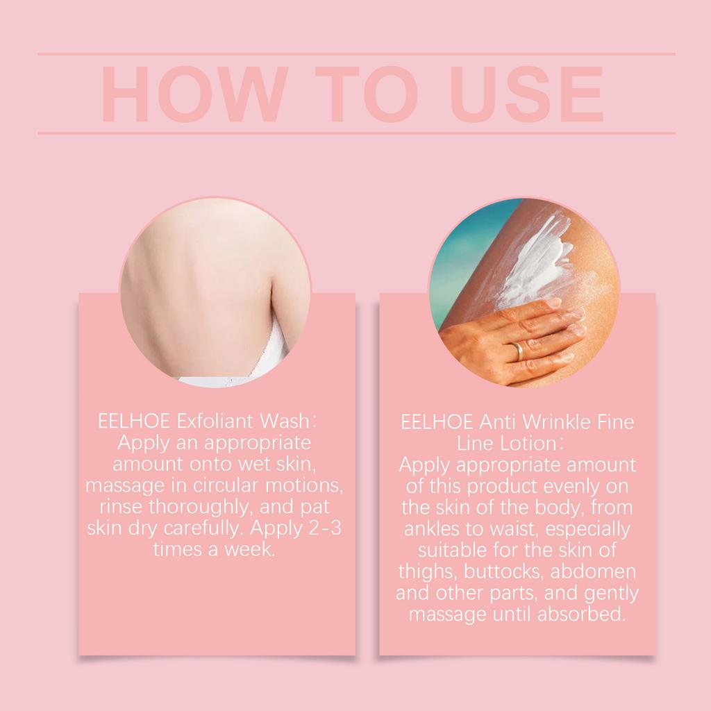 Body Cleansing Care Set,Exfoliating Gel,Anti Wrinkle Cream,reduces Spots And Dullness,Enhance Skin Barrier Function,1set