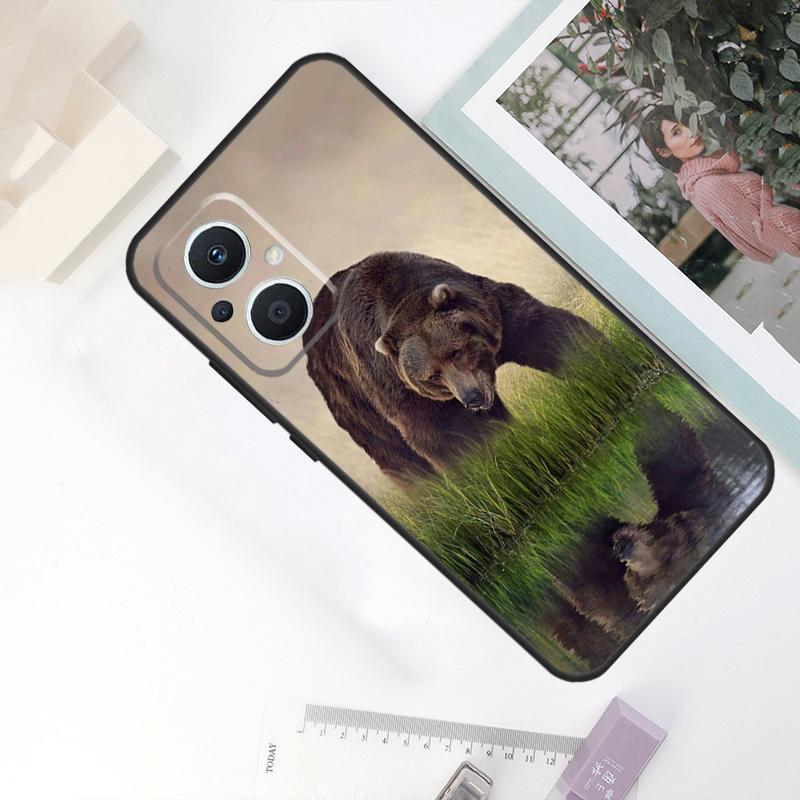 Чехол с изображением гризли для OPPO Reno 8T 4Z 5Z 11F 10 Pro 4 5 6 8 7 Lite OPPO Find X6 X5 Pro X2 X3 Neo