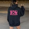 You Matter Cute Heart Hoodie Женская толстовка с капюшоном Пуловеры Цитата Унисекс Чистый Эстетический Хлопковый Топ Джемпер Повседневные толстовки с капюшоном