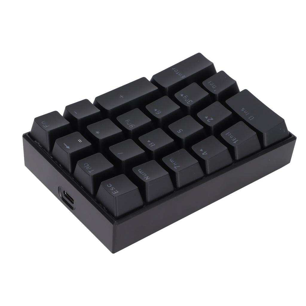 Wired Keyboard Stepped Keycap Fadeless Durable Backlit 21 Keys LED Mechanical KeyboardRed Shaft