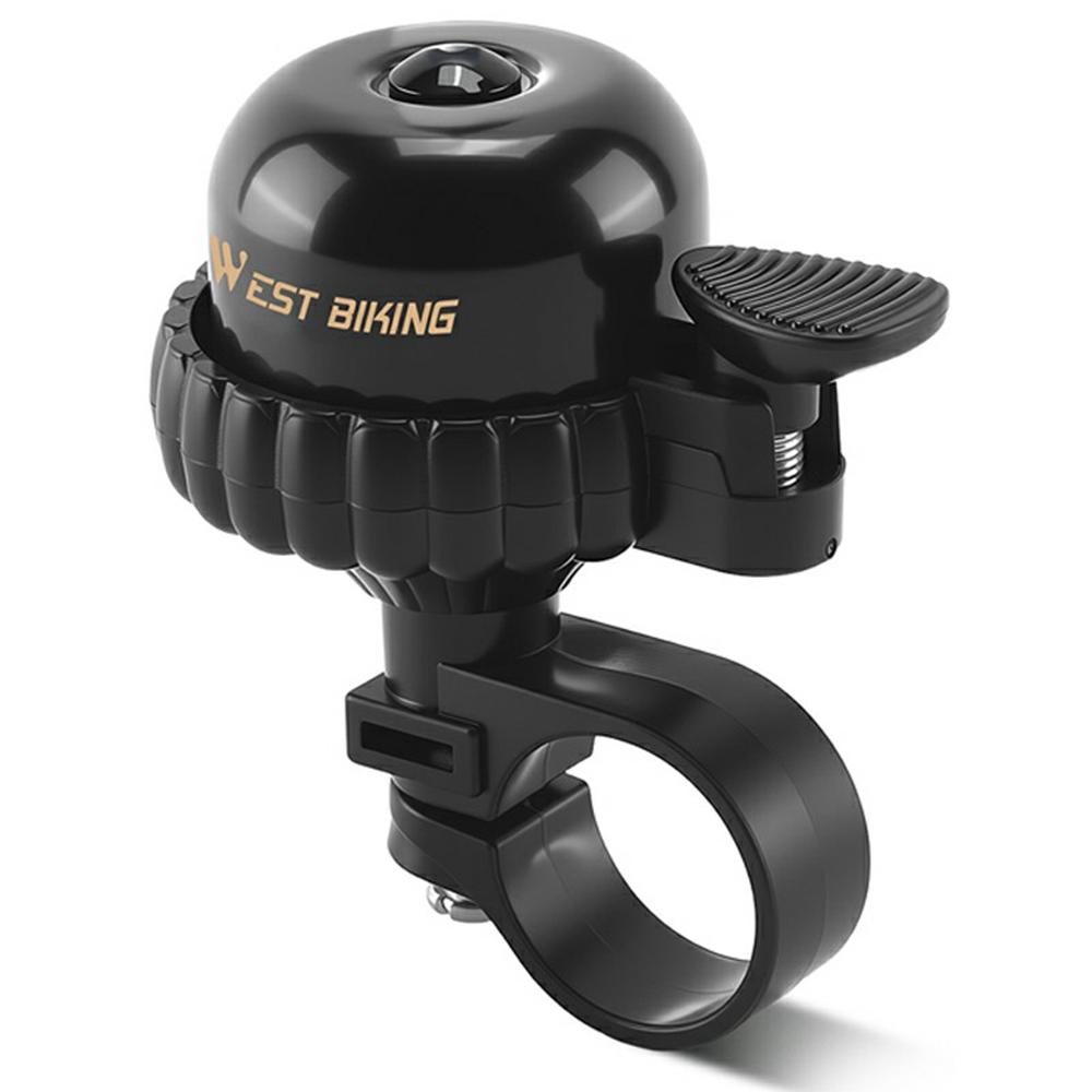 WEST BIKING YP0706068 Vintage Bicycle Copper Bell Waterproof Cycling Safety Alert for Mountain Bike