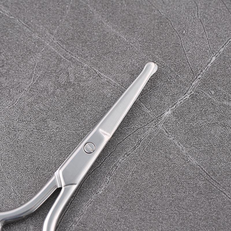 Набор мужских немецких ножниц для стрижки волос в носу и бровях - круглая головка, ручной триммер для волос в носу и бровей