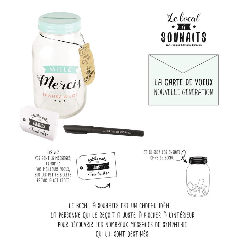 Les Trésors De Lily [Q1189] - 'C'est Un P'tit Dude' Glass Message Piggy Bank (mason Jar) - 17.5x10 Cm