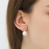 Hyeres-lor H Edition Silver (W) Pearl One-Touch Earrings 12mm HL6E55617W9XXX