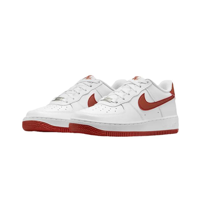 Nike Air Force 1 Fashion Slip Resistant Durable Low Top Kids Sneakers Kids Sneakers White FV5948-116