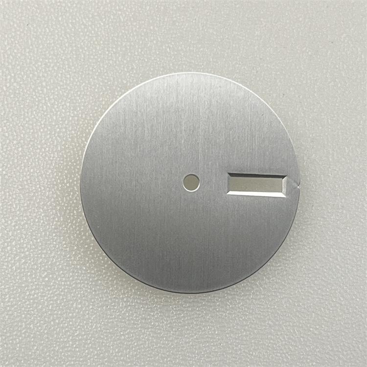 Круглый циферблат часов с текстурой песка 28,5 мм, пустые циферблаты для механизма NH35/ NH36/ NH34, аксессуары для DIY, без/одинарный/двойной календарь