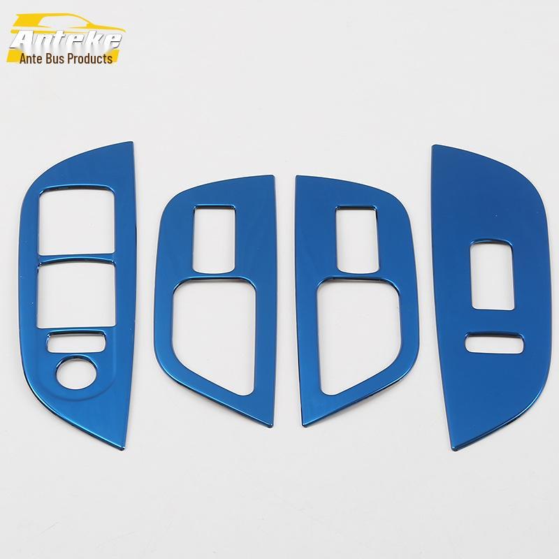 Подходит для 18 моделей песен: Декоративная стеклянная рамка для переключателя стеклоподъемника на подлокотнике окна.