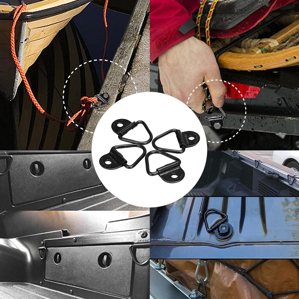 Tie Down s V- Trailer Heavy Duty Straps s for Trailers Trucks Warehouses with 4 Pack Rustproof Mounting Clips
