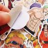 Наклейка One Piece Король Пиратов Аниме Персонаж Водонепроницаемые Наклейки One Piece для Воды День Рождения Милый Мультяшный Набор Наклеек-Наград, Наклейки, Гитара,