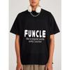 White T-Shirt with Funcle Like A Regular Uncle Only Cooler Print for Casual Wear