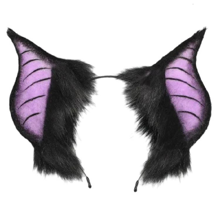 Trendy Bat Beast Ears Headbands Lovely Bat Headbands Children Hair Hoop for Music Festivals And Make Up Occasion
