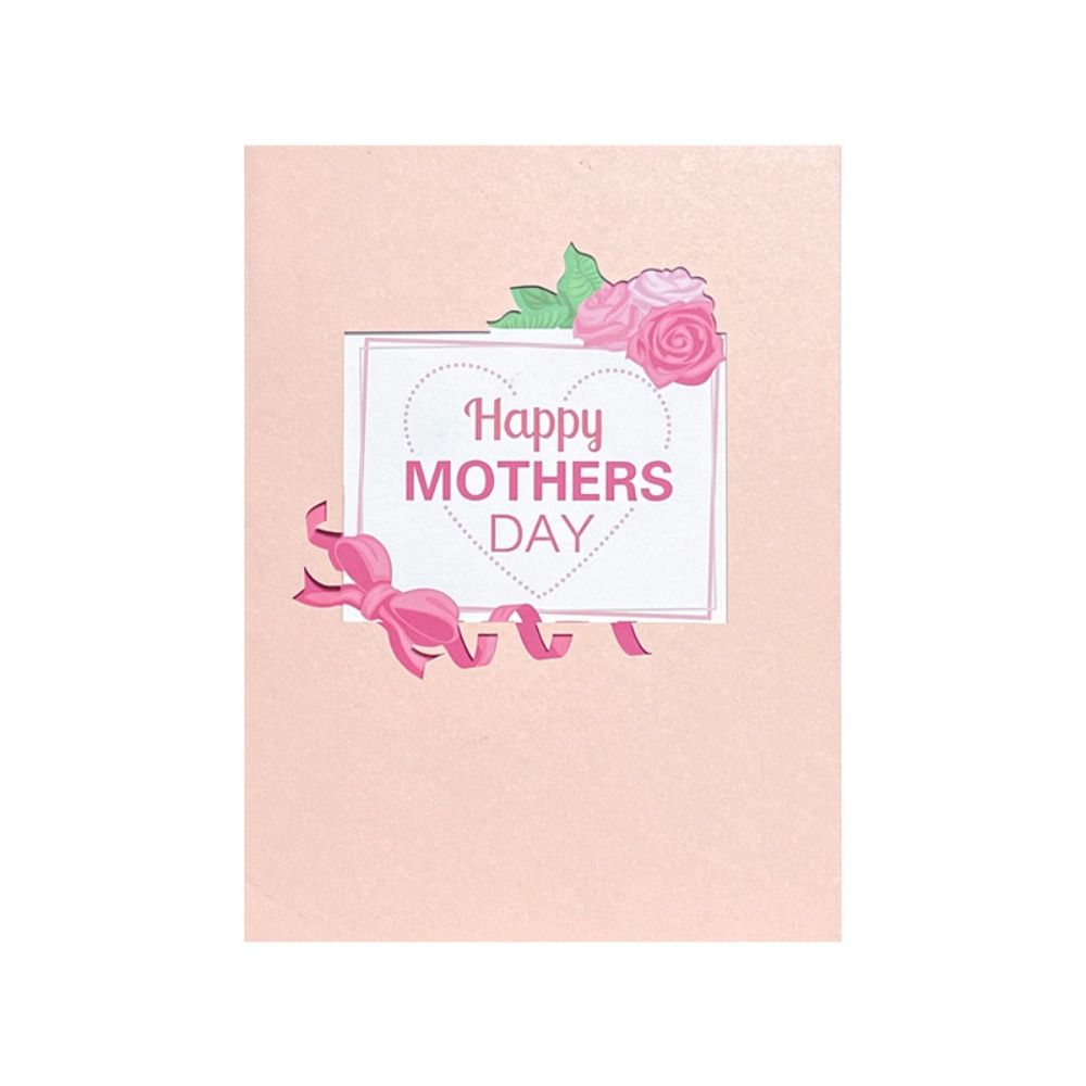 Blessing Mother's Day Greeting Card 3D Message Cards Invitations Cards Thank You Card  For Mom Gift