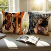Catchy Pop Canadian Singer TTate McRae Cushion Cover Pillowcase Antidustmite Invisible Zipper Short Plush Sofa Cushion