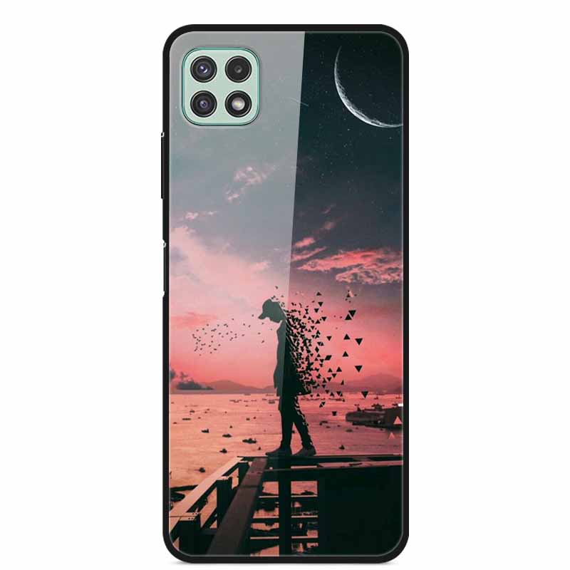 For Samsung Galaxy Wide5 Case Tempered Glass Hard PC Phone Back Cover for Galaxy Wide 5 Bumpers Cases Shell Coque 6.6'' SM-E426S