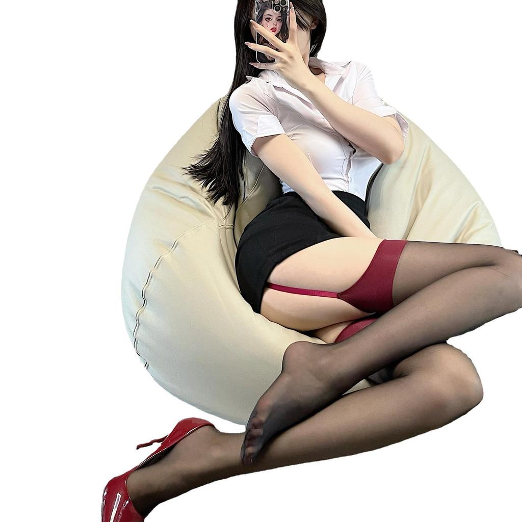 Red and Black Ultra-Thin Christmas Suspender Stockings – Sexy One-Piece, Long Tube Design for Women