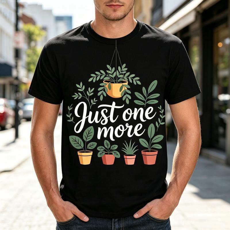 Graphic T Shirt Cute Plant Lover Print Tee Unisex Unisex Soft Cotton Crew Neck Short Sleeve Trendy Streetwear Gift Tops Plant Moms