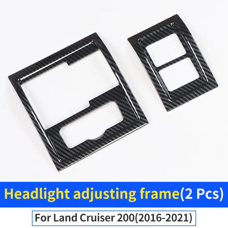 Для 2008-2021 Land Cruiser 200 LC200 Аксессуары для интерьера Улучшение Декоративная Панель Ручки Двери Автомобиля Текстура Углеродного Волокна