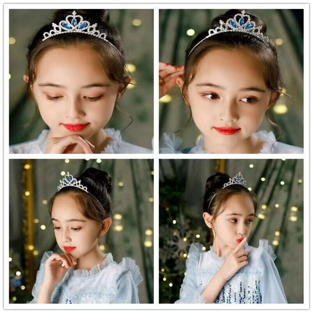 Аксессуары на день рождения Корона принцессы Ободок Украшения для волос Хрустальная корона Новая тиара со стразами