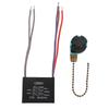 3 Speed 4 Wire Ceiling Fan Pull Chain Switch 4.5uf 6uf 5uf 5 Wire CBB61 Capacitor for Fan Light Control