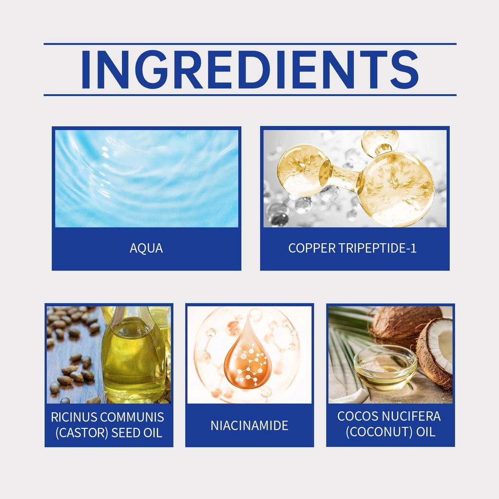 Blue Copper Peptide Conditioning Serum Nourish Frizzy Hair Smooth & Shine Moisturizing Conditioning Oil