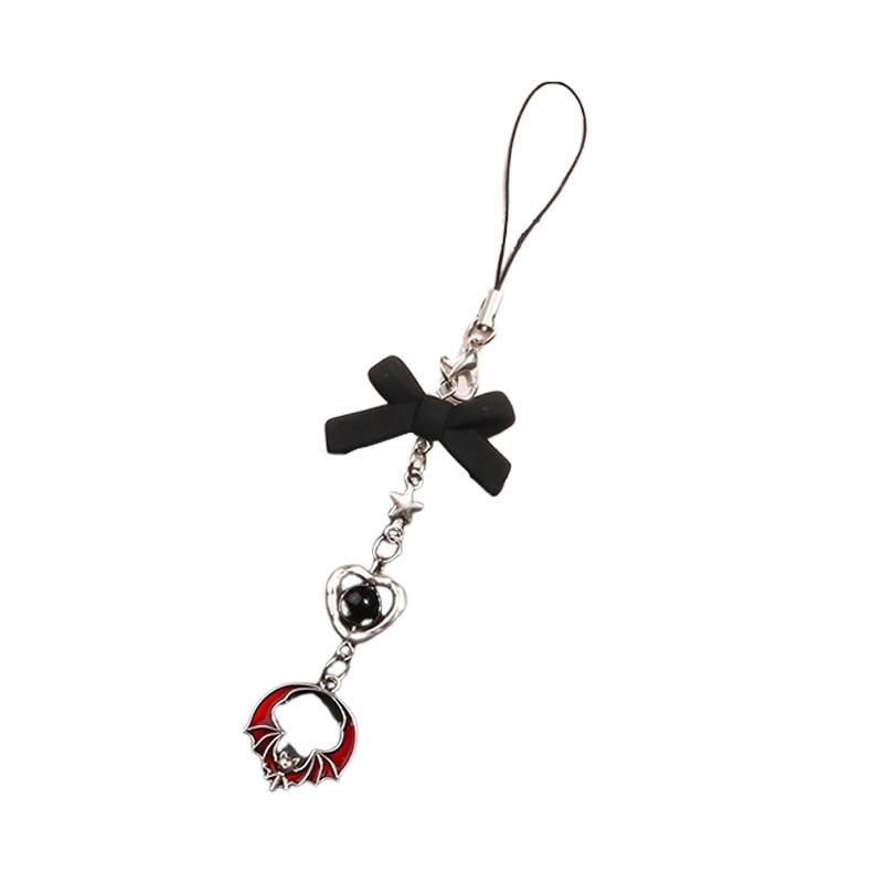 Готический панк телефон кулон брелок бабочка сердце милый крутой телефон цепочка наушники чехол сумка украшения кулон