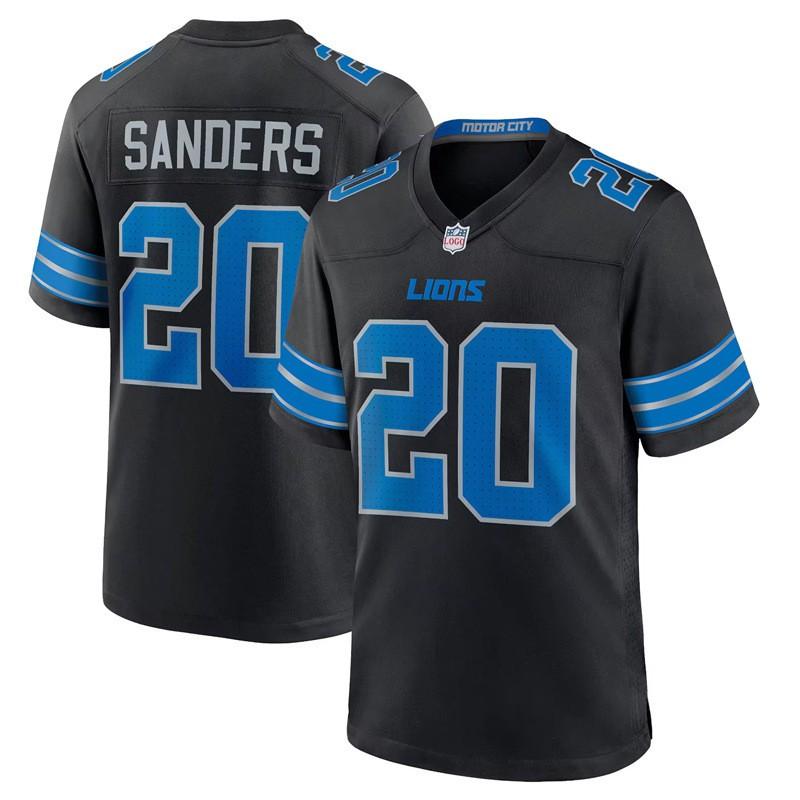 NFL Detroit Lions 14 ST Brown 97 Hutchinson Embroidered Jersey Sports Fan Game