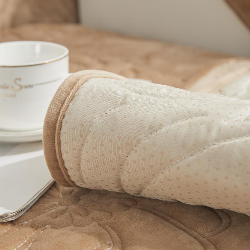 Утолщенный плюшевый чехол для дивана с цветочным узором, нескользящий коврик для домашних животных, детей, собак, диван, полотенце, коврик для гостиной, чехлы на подлокотники на спинку