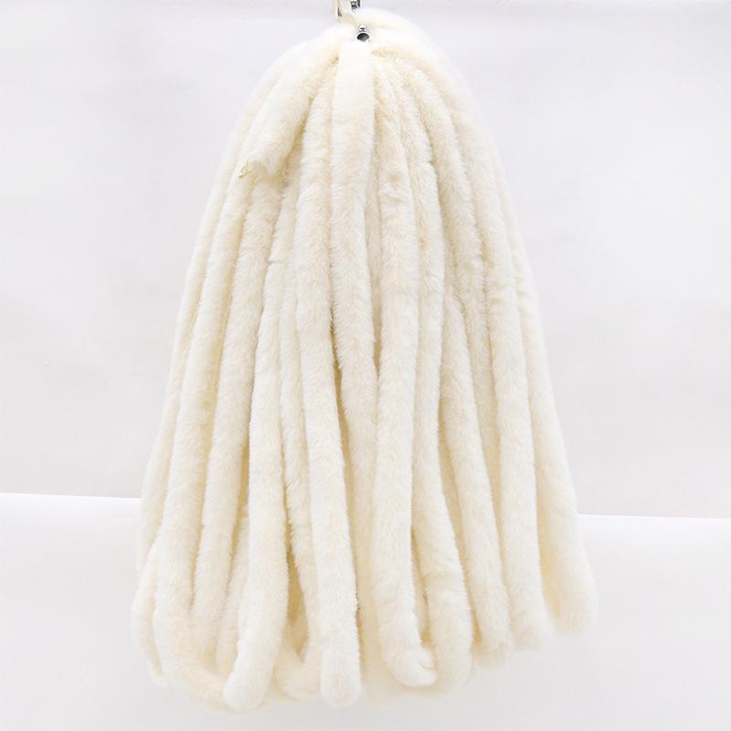 1 м искусственный мех, имитация меха кролика выдры, полоски из кроличьего меха, Рождественский костюм, планка, манжеты, аксессуары, плюшевые полоски