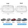 1PC Car Sunshade Umbrella-style Front Glass Sunshade Sunscreen Heat Insulation Cloth Car Windshield Sunshade Car Umbrella