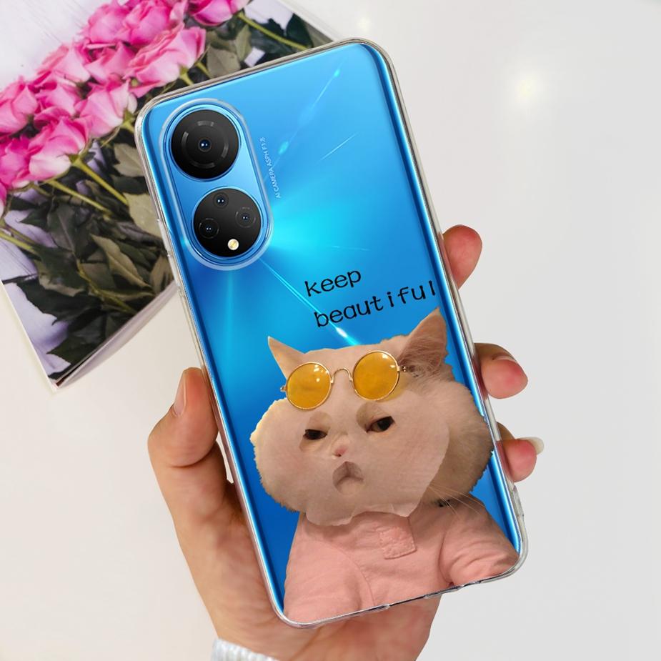 Чехол для Honor X7 X7a X7b Милый Модный Расписной Чехол Мягкий Силиконовый Чехол для Телефона Для Honor X7a X 7b HonorX7 HonorX7a HonorX7b Оболочка