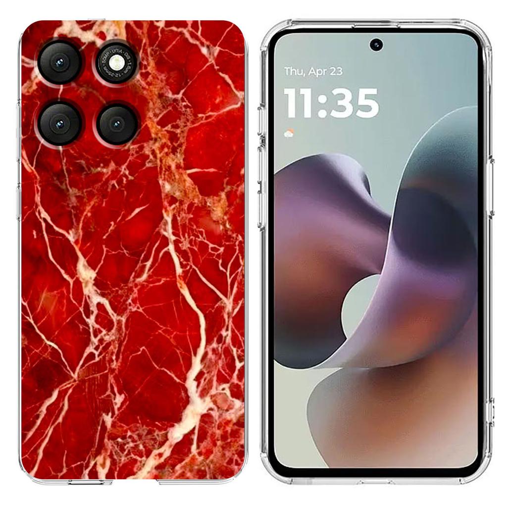 For Motorola Moto G56 5G Case Marble Pattern Printing Soft TPU Phone Cover