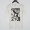 Белая футболка с коротким рукавом в винтажном стиле Hysteric Glamour Magazine KV35914 Унисекс