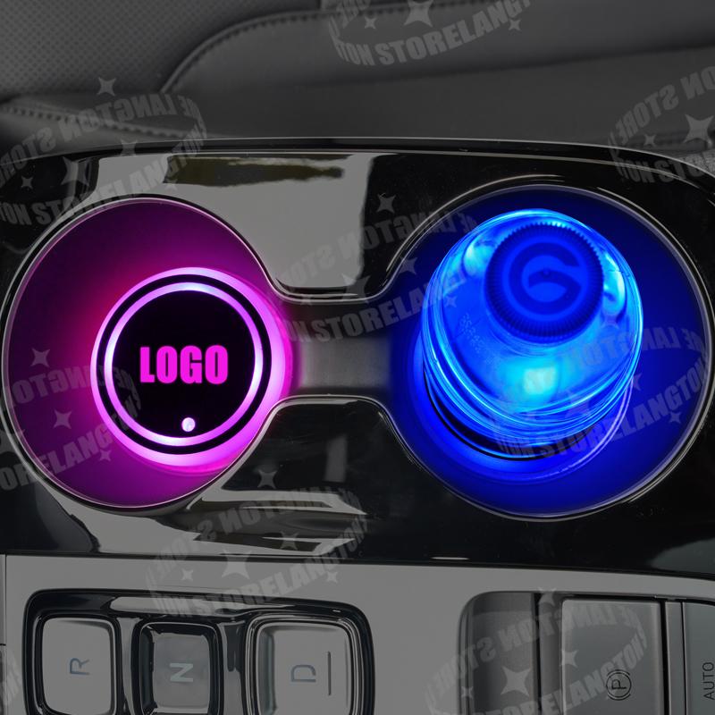 Q13-GTC Logo Car USB Color Water Coaster Car Interior Ambience Lighting Mat For Vauxhall Opel OPC Line Rocks Corsa Astra Decorative