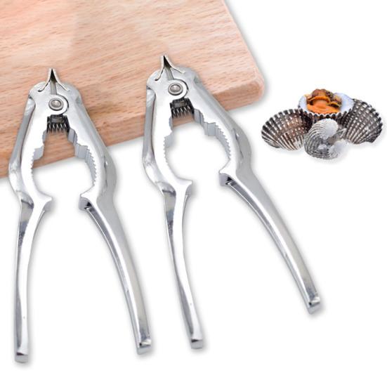 Crab Cracker Labor Saving Automatic Rebound Spring Design Mirror Polished Non-slip Multi-functional Zinc Alloy Lever Handle Seafood