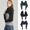 Acrylon Belt Knitted Scarf Warm Scarf Shawl Fashion Keep Solid Color Sleeve Wool