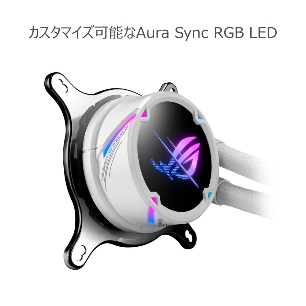 Кулер для процессора ASUS 360 мм AIO Water Cooling ROG STRIX LC II 360 ARGB WE J White Отечественный авторизованный дистрибьютор Продукт All-in-One