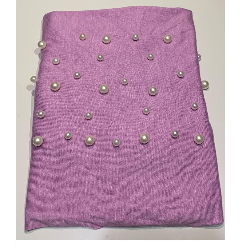 Новый Эластичный Мусульманский Женский Трикотажный Хиджаб Хлопковый Скрученный Тюрбан Кепки Женский Головной Платок Обертывания Жемчуг Тюрбан Женский Индийская Шляпа