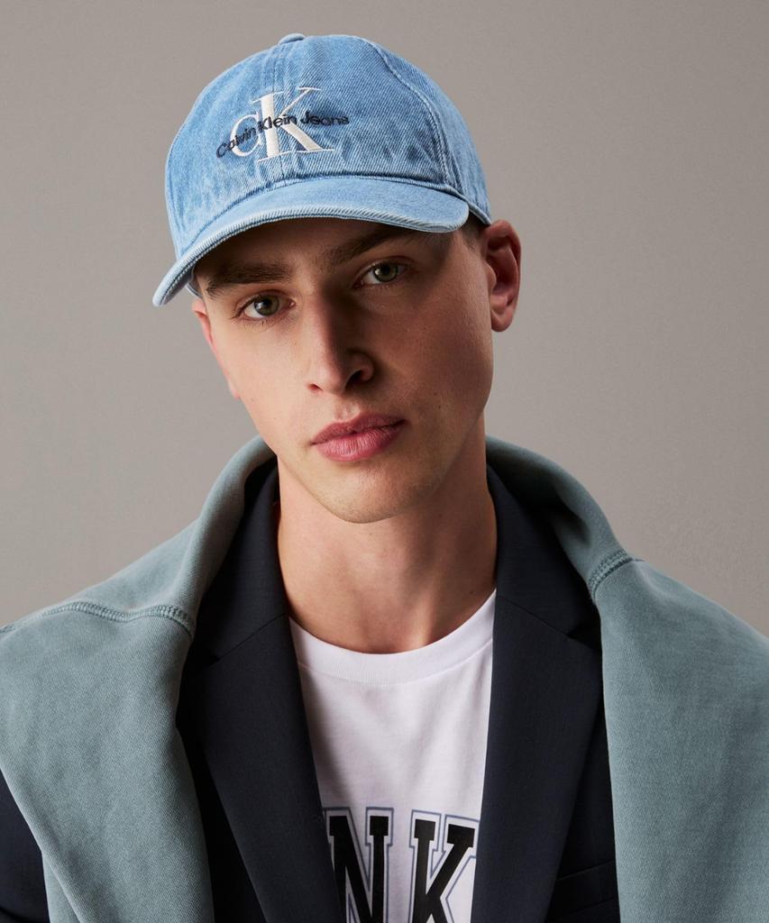 Calvin Klein Джинсовая кепка CK Logo Free Vintage, Шляпа, Принт, Регулируемая, Мужская/Женская/Унисекс, Размер, [Б/У]