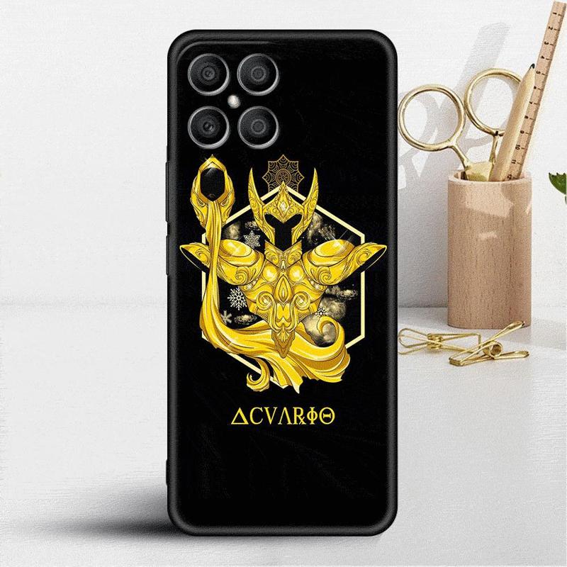Чехол с логотипом аниме Рыцари Зодиака для Honor X8 X8a 90 X9a 8X 70 50 20 Magic5 Pro 9X P60 P50 Черный Мягкий Чехол для Телефона