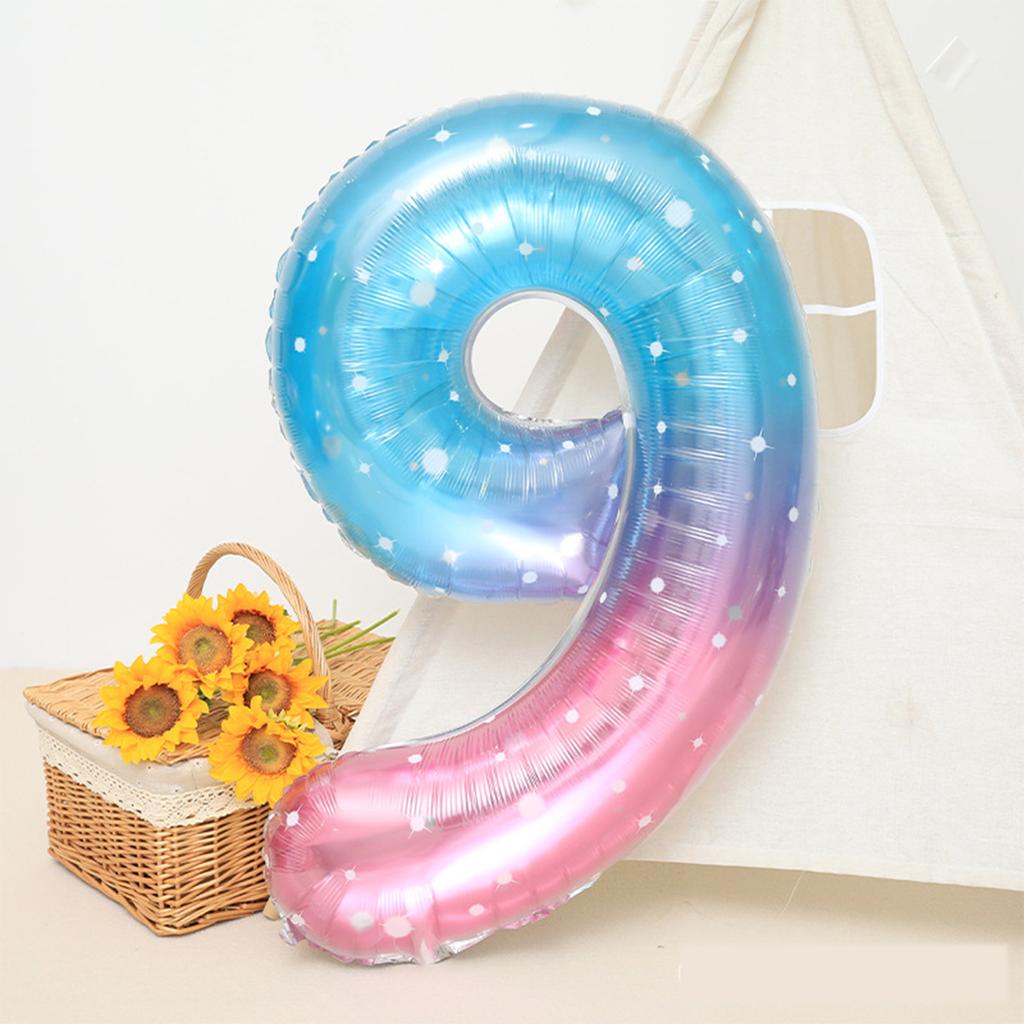 1 шт./пакет, 40-дюймовый высококачественный двухцветный градиентный кристалл со звездным небом, цифровой воздушный шар