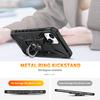 Защитный чехол для телефона из ТПУ+ПК для iPhone 15 с кольцом-держателем и подставкой, задняя крышка