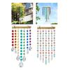 Garden Decorations Colorful Crystal Wind Chimes Rainbow Suncatcher Home Room Decoration Hanging Pendants Backyard Gifts